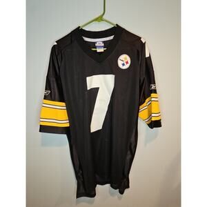Vintage Pittsburgh Steelers Ben Roethlisberger #7 Reebok NFL Jersey Size XL SEWN